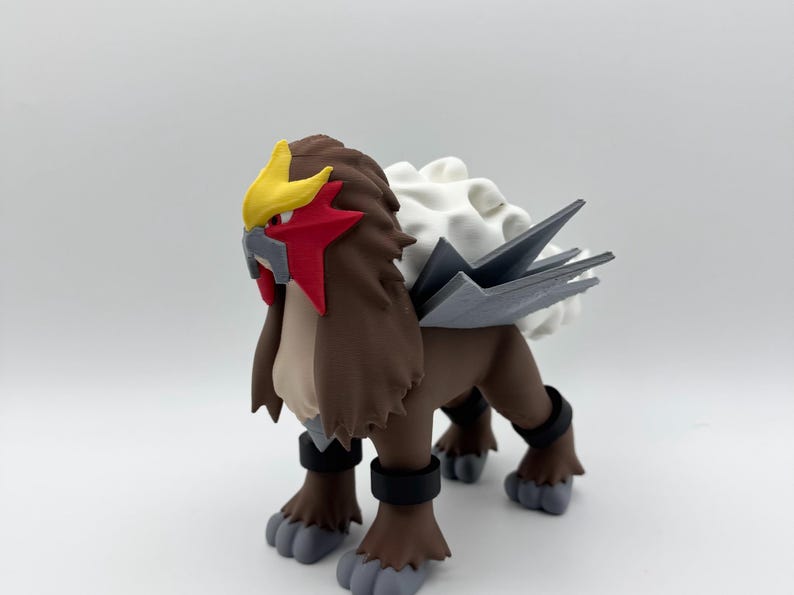 Entei 3D printed multicolor Pokemon STL figure