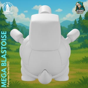 Mega Blastoise STL 3D printed figure, 3D printed photo