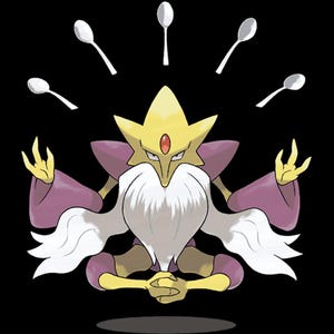 Mega Alakazam Pokemon official artwork, included in the 36 Mega Evolution STL bundle