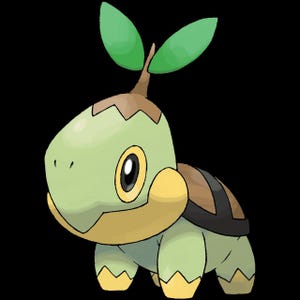 Turtwig Pokemon STL figure, 3D printable starter model