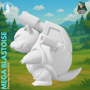 Mega Blastoise STL 3D printed figure, slicer preview
