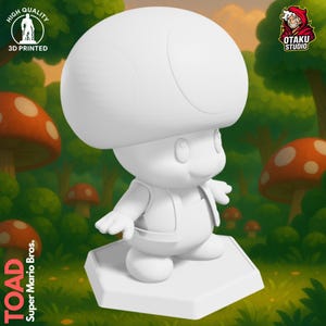 Toad STL 3D printed figure, slicer preview