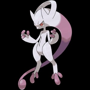Mega Mewtwo Y Pokemon official artwork, included in the 36 Mega Evolution STL bundle