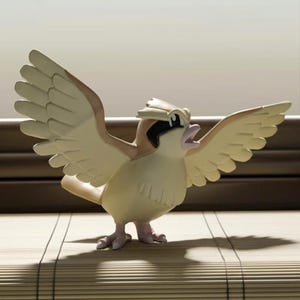 Pidgeot Pokemon peeking window cling 3D printed decoration