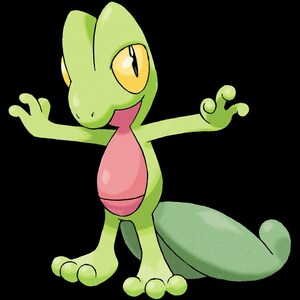 Treecko Pokemon STL figure, 3D printable starter model