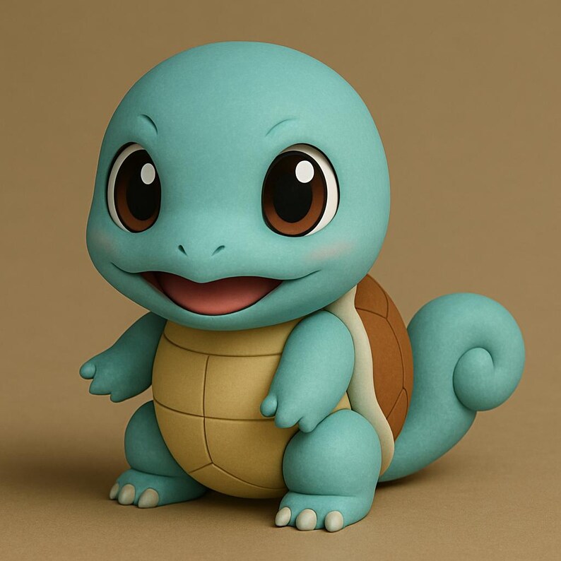 Squirtle Chibi Pokemon STL 3D printable model