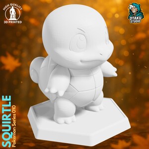 Squirtle STL 3D printed figure, slicer preview