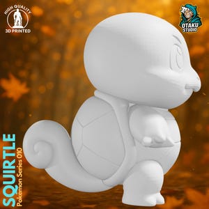 Squirtle STL 3D printed figure, 3D printed photo
