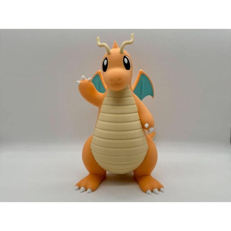 Dragonite 3D printed multicolor Pokemon STL figure