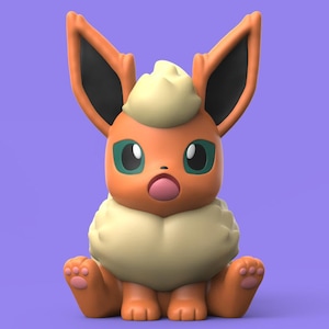 Flareon Pokemon STL figure, 3D printable model