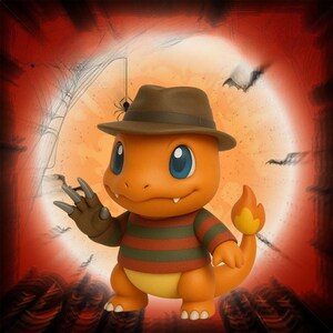 Charmander Freddy Krueger Halloween Pokemon STL 3D printable model
