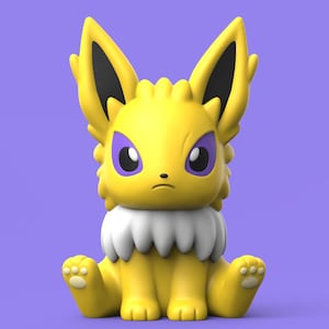 Jolteon Pokemon STL figure, 3D printable model