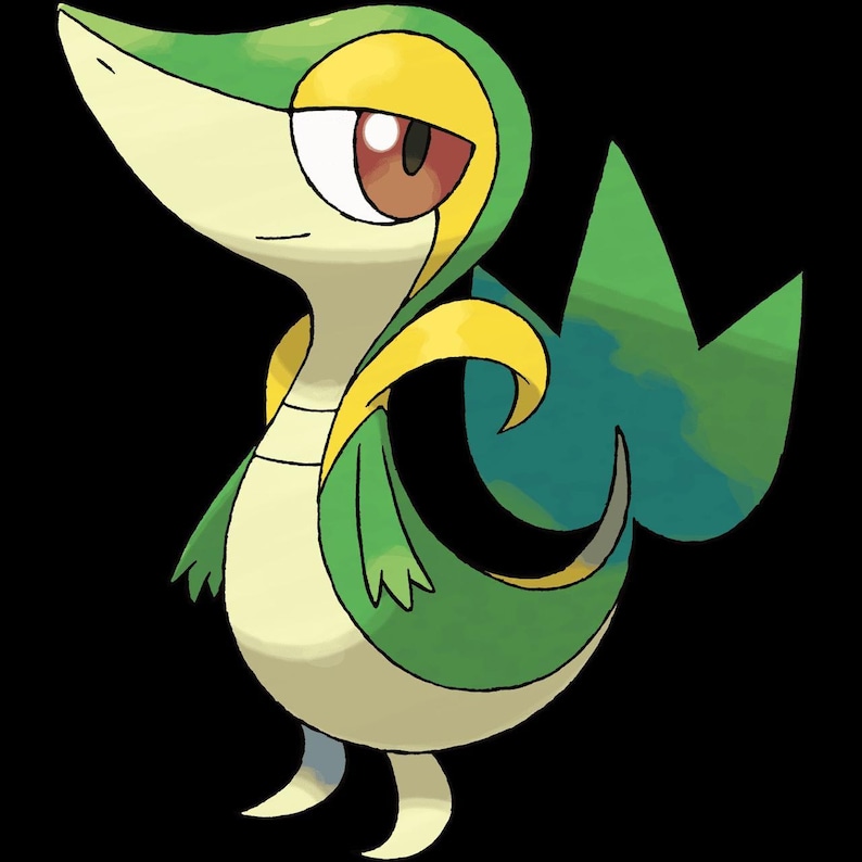 Snivy Pokemon STL figure, 3D printable starter model