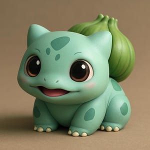 Bulbasaur Chibi Pokemon STL 3D printable model