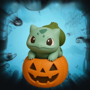 Bulbasaur Pumpkin Halloween Pokemon STL 3D printable model