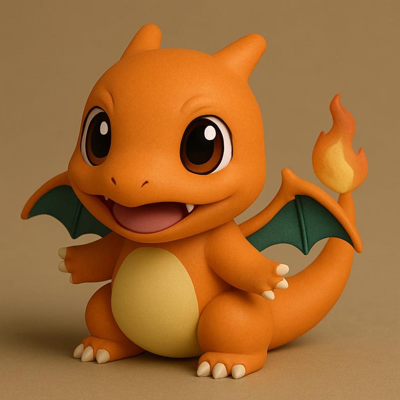 Charizard Chibi Pokemon STL 3D printable model