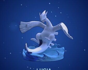 Lugia STL | Legendary Pokemon 3D Model | Gen 2 Johto Printable Figure | FDM & Resin | Instant Download