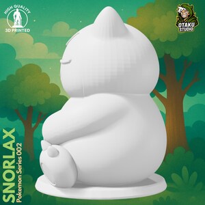 Snorlax Pokemon STL 3D printed figure, alternate angle
