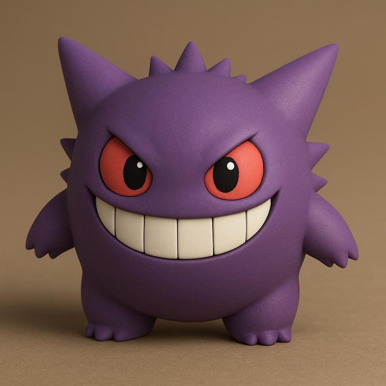 Gengar Chibi Pokemon STL 3D printable model