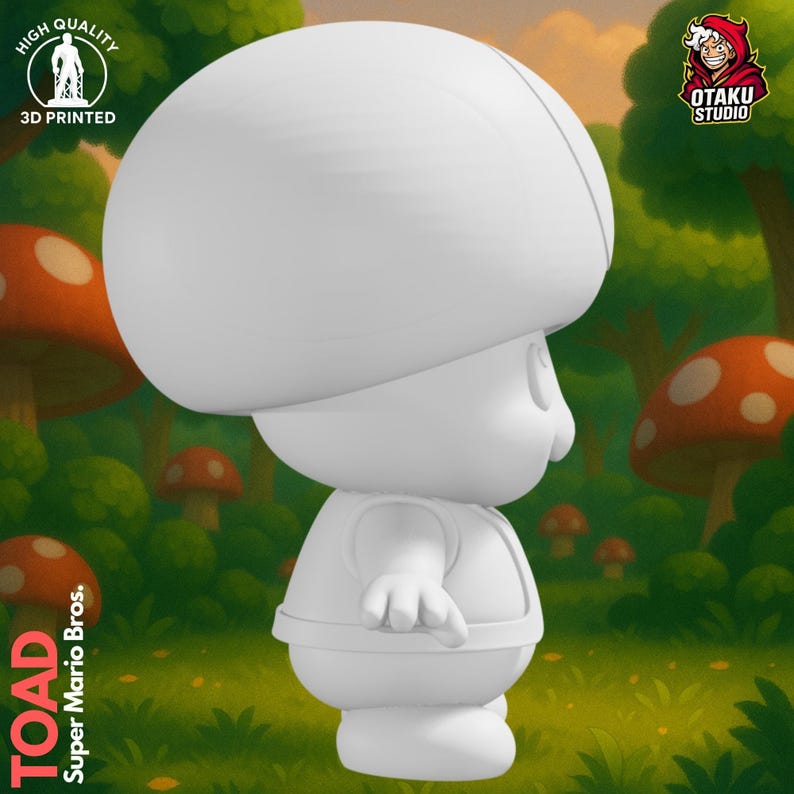 Toad STL 3D printed figure, 3D printed photo