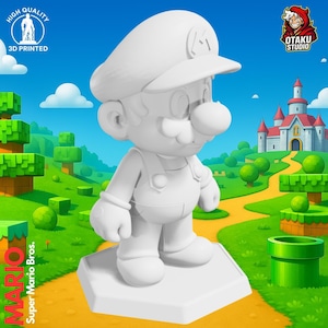 Mario STL 3D printed figure, slicer preview