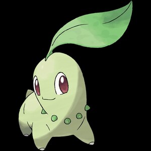 Chikorita Pokemon STL figure, 3D printable starter model
