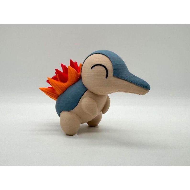 Cyndaquil 3D printed multicolor Pokemon STL figure