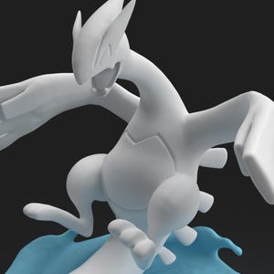 Lugia STL 3D printed figure, 3D printed photo