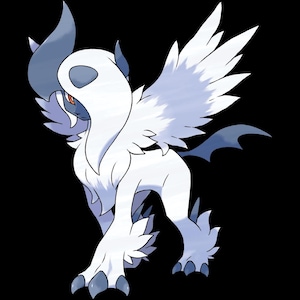 Mega Absol Pokemon official artwork, included in the 36 Mega Evolution STL bundle