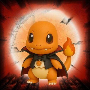 Charmander Dracula Halloween Pokemon STL 3D printable model