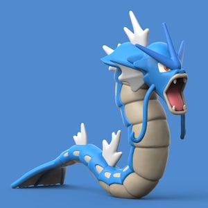Gyarados Pokemon STL figure, 3D printable model