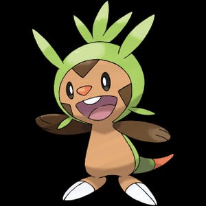 Chespin Pokemon STL figure, 3D printable starter model