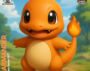 Charmander STL | Pokemon 3D Model | 3D Printable Figure | FDM & Resin | Fan Art