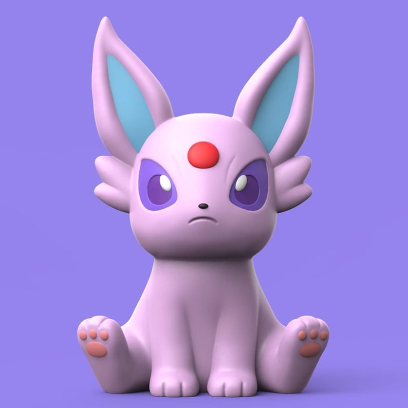 Espeon Pokemon STL figure, 3D printable model