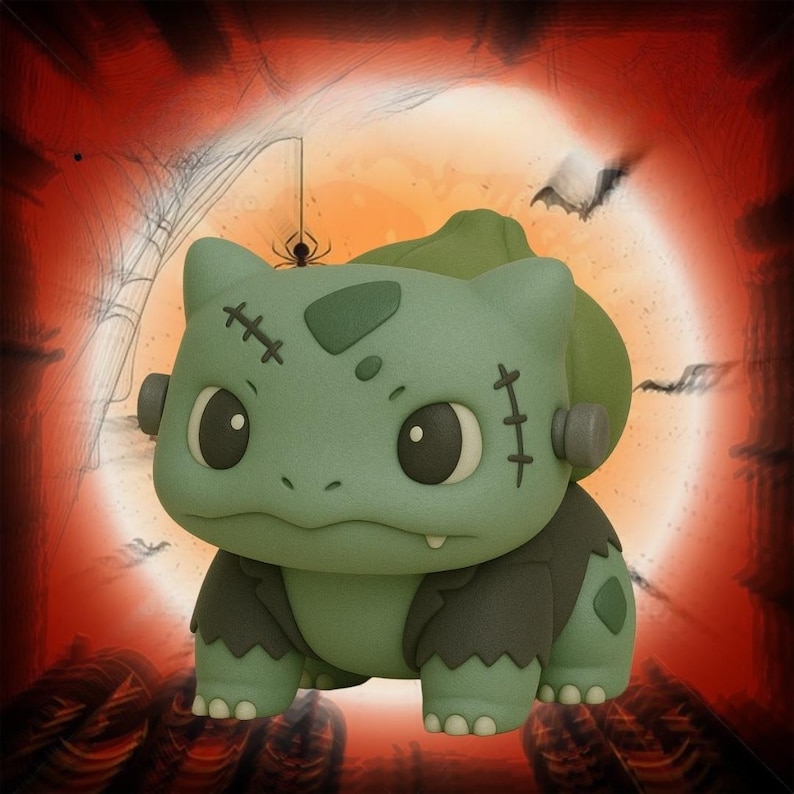 Bulbasaur Frankenstein Halloween Pokemon STL 3D printable model