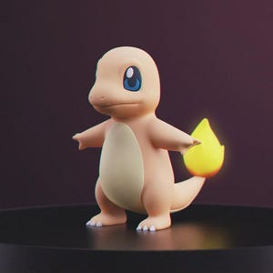 Charmander Pokemon STL figure, 3D printable model
