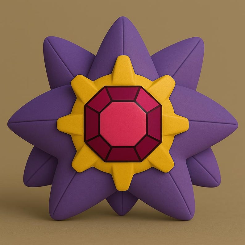 Starmie Chibi Pokemon STL 3D printable model