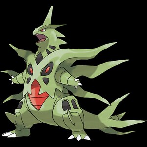 Mega Tyranitar Pokemon official artwork, included in the 36 Mega Evolution STL bundle
