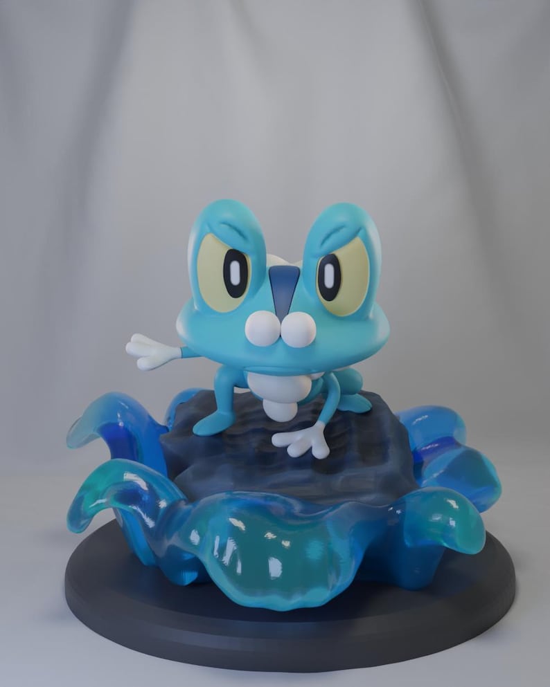 Froakie Pokemon STL figure, 3D printable model