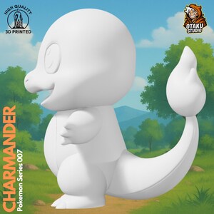 Charmander STL 3D printed figure, alternate angle