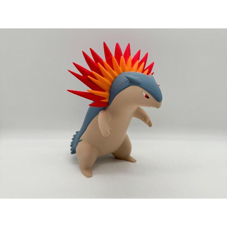 Typhlosion 3D printed multicolor Pokemon STL figure