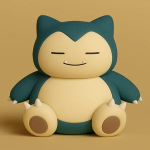 Snorlax Chibi Pokemon STL 3D printable model