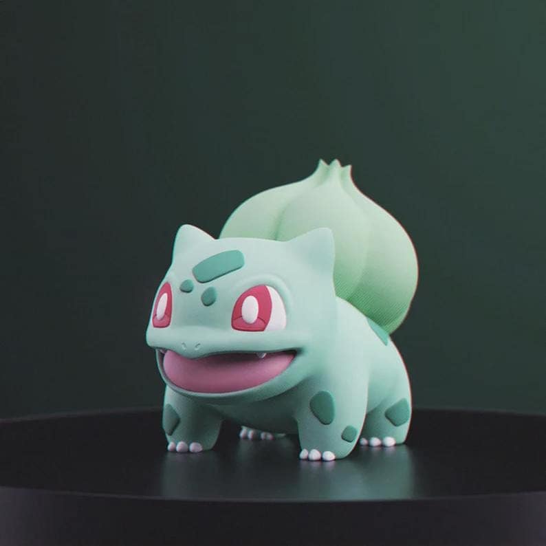 Bulbasaur Pokemon STL figure, 3D printable model