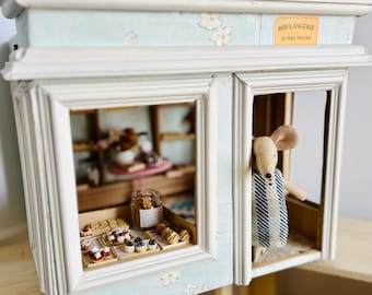Miniature boulangerie designed for Maileg-style mice