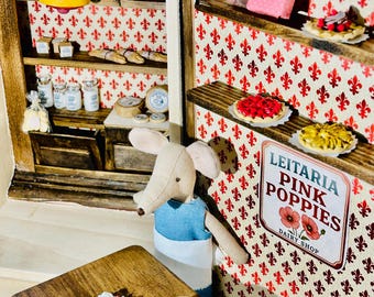 Miniature Dairy Shop for Maileg style mice 1:12