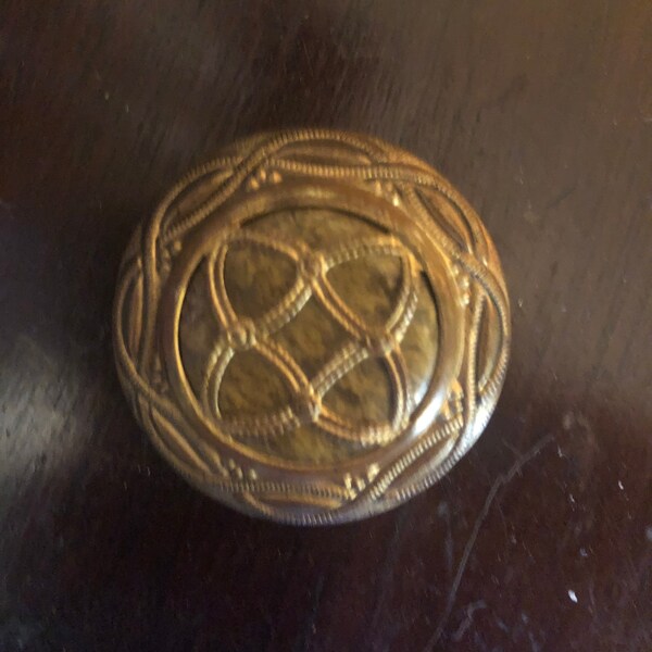 Large Antique Button Celtic Design ~ Lord of the Rings Look ~ Great for Cape or Costume 1800's