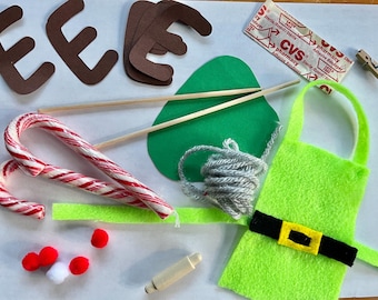 Christmas Elf Kit Physical Supplies Advent Calendar Idea for Kids
