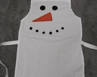 Children's Christmas Aprons; Snowman, Elf, Reindeer, Santa