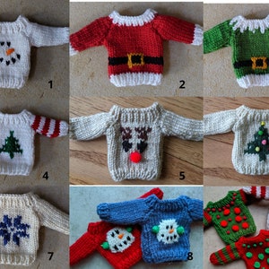 Christmas Mini Sweaters