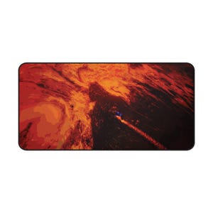 Mustafar Battle Darth Vader Desk Mat for Home Office, Ergonomic Mouse Pad, Gamer Accessories, Workstation Decor, Unique Gift Idea